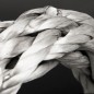 
Tresse déchaussée en Oblix gris 6 mm 
