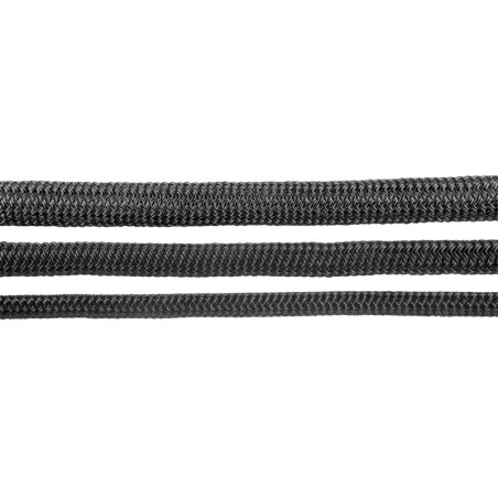 
Double tresse d'amarrage Megayacht noire 32 mm 
