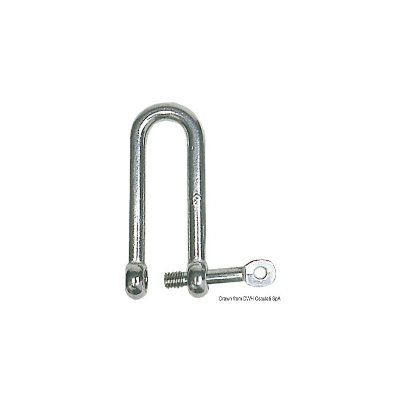
Manille mod. long  axe imperdable AISI 316 12 mm 
