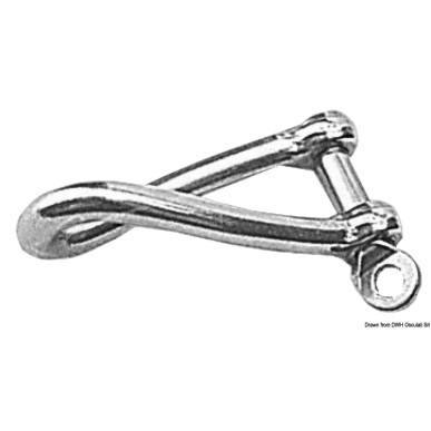 
Manille torse en inox moulage de précision 5 mm 
