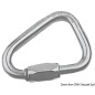 Mousqueton Delta inox avec ouverture à vis / d. 6 mm