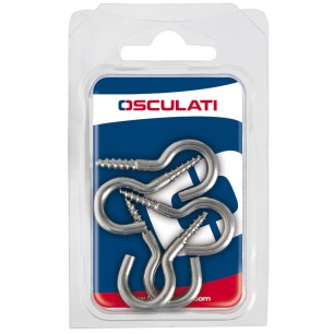 
Crochet inox courbés  vis 44 x 4 mm Blister 5 pièces
