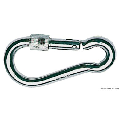 
Mousqueton AISI 316 avec frette 120 mm 
