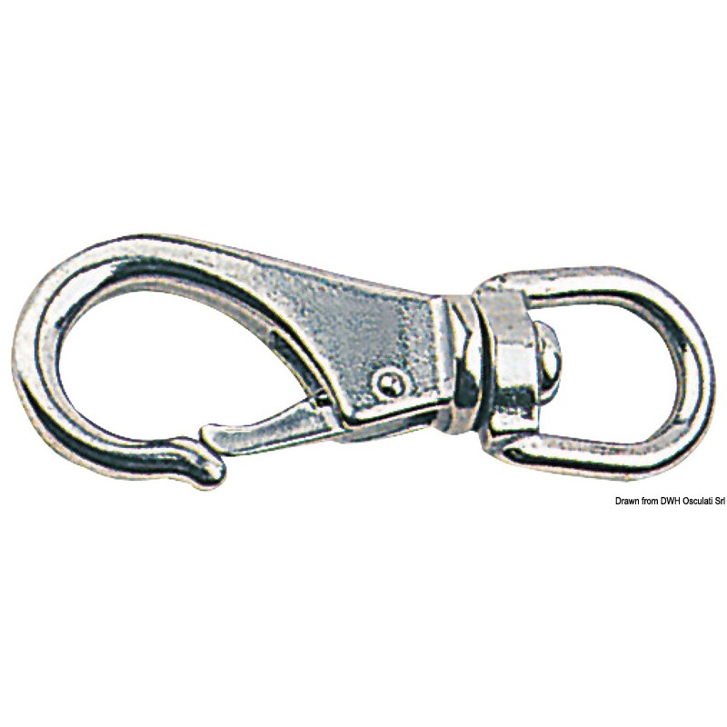Mousqueton AISI 316 émerillon 94 mm
Mousqueton AISI 316 émerillon 94 mm