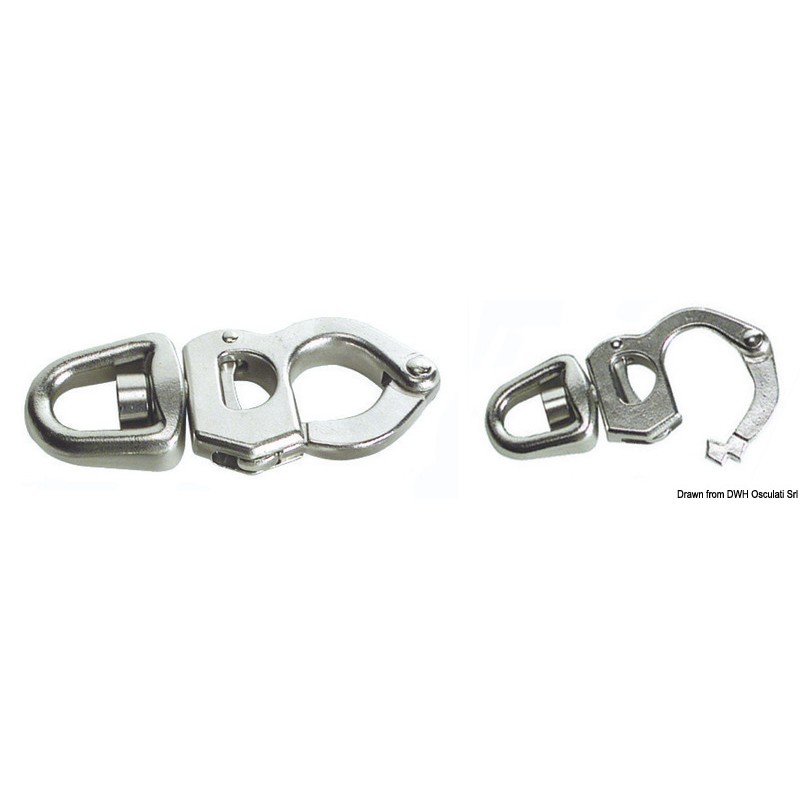 
Mousqueton  gâchette AISI 316 85 mm 
