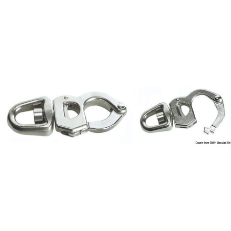 
Mousqueton  gâchette AISI 316 85 mm 
