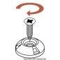 
Bouton attache femelle Perfix blanc 
