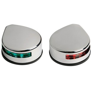
Feu navigation latéral corp inox poli 

