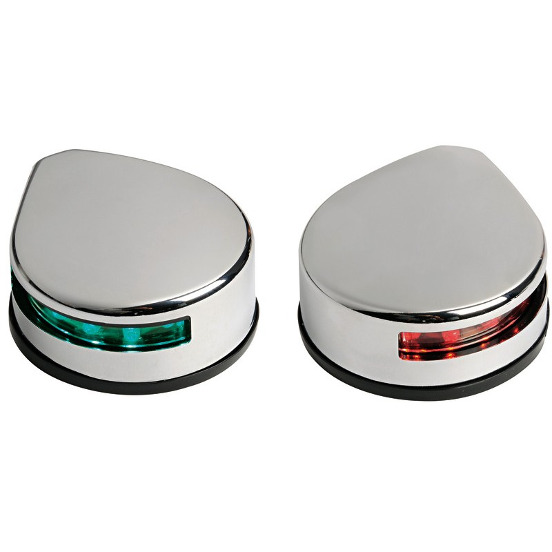
Feu navigation latéral corp inox poli 

