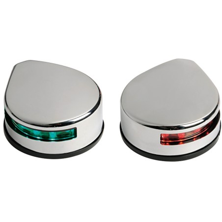 
Feu navigation latéral corp inox poli 
