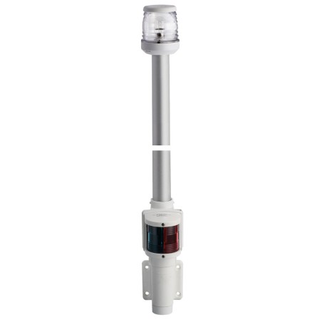 
Hampe  paroi blanc 100 cm feu 360° rouge/vert 
