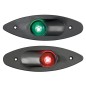 
Feu de navigation en ABS  encastrer vert/noir 
