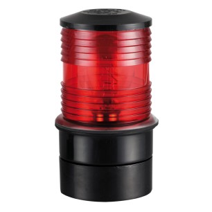 
Feu tête de mât Classic 360° rouge/noir 
