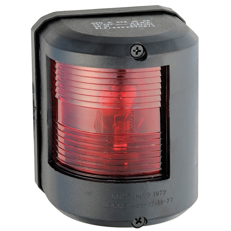 
Feu navigation Utility 78 noir 12V/gauche rouge 
