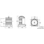 
Feu de navigation DHR vert 360° 
