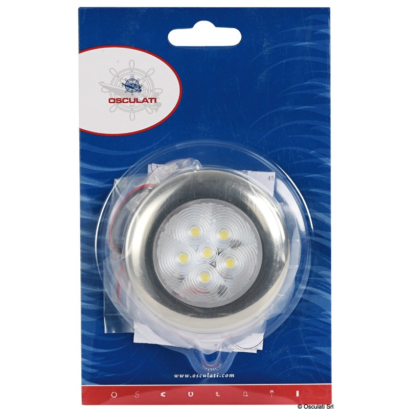 Plafonnier avec embout en inox 6 LED bleu
Plafonnier avec embout en inox 6 LED bleu