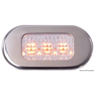 
Lumière courtoisie polycarbonate avec 3 LED jaune 
