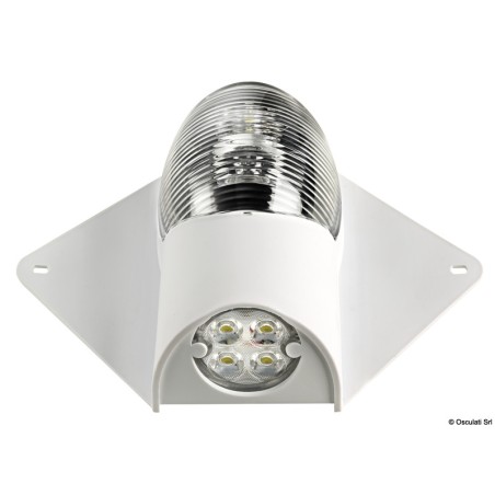 
Feu navigation et pont  LED 12/24 V boîtier blanc 
