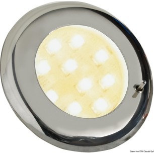 
Plafonnier LED Batsystem Nova 2 chromé interrupt. 
