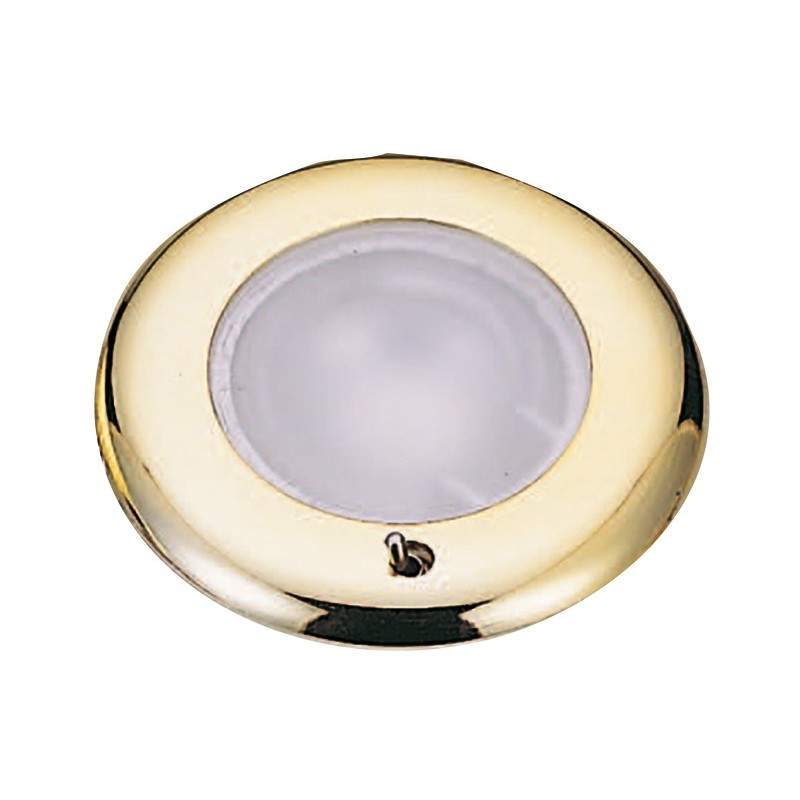 
Plafonnier LED  encastrement SOLE finition dorée 
