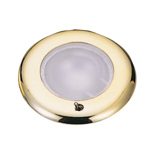 
Plafonnier LED  encastrement SOLE dorée switch 
