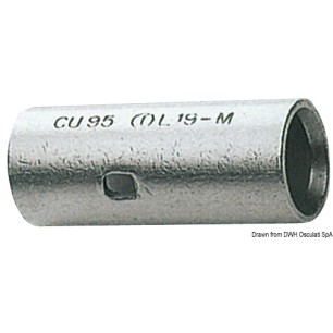 
Raccord tête-tête cuivre 30 mm 
