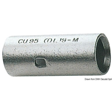 
Raccord tête-tête cuivre 30 mm 
