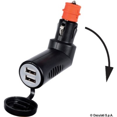 
Double USB articulé adapter 
