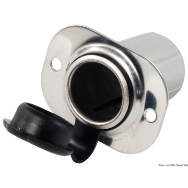 
Prise inox pour téléphone portable ou allume-cigar 
