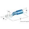 
Cosse  œil pre-isoleée 5,3 mm bleu 
