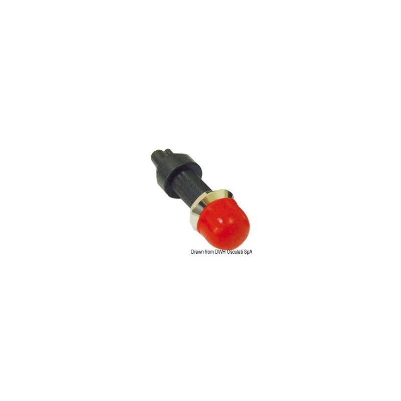 
Bouton étanche en laiton rouge 
