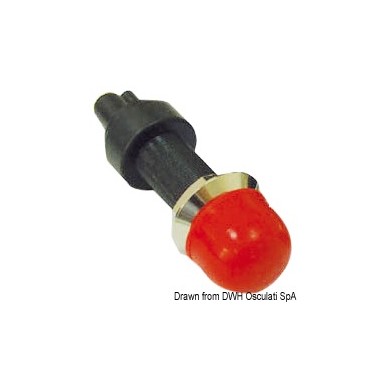 
Bouton étanche en laiton rouge 
