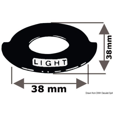 
Etiquette en aluminium Windlass up-down 
