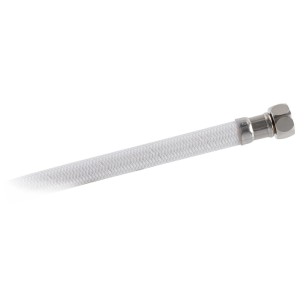 
Douche inox New Edge tuyau nylon blanc 2,5 m 
