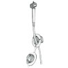 
Douche  bouton finition blanche tuyau PVC 2,5 m Montage  paroi
