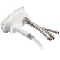 
Coffret douche New Edge blanc tuyau PVC 2,50 m 
