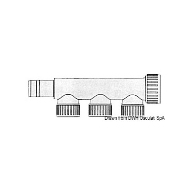 
Collecteur m/f Hydrofix 3 dérivations 22 mm 

