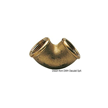 
Raccord coudé 90° laiton femelle/femelle 3/8" 
