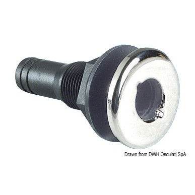 
Passe-coque nylon noir 3/4" 
