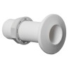 
Passe-coque fileté plastique blanc 1" 
