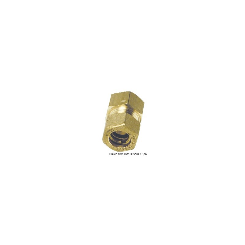 
Raccord  compressin laiton droit fem. 8 mm x 1/4" 
