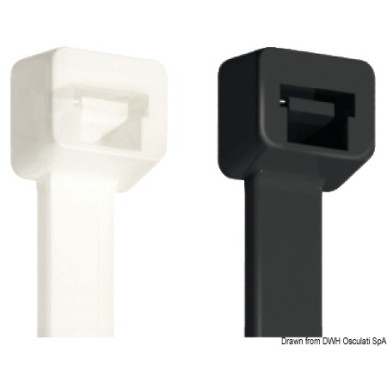 
Collier en nylon noir 3,5 x 200 mm 

