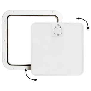 
Trappe inspect façade amovible blanc 375 x 375 mm  
