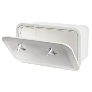 
Caisson blanc avec porte 500 x 250 mm façade F 
