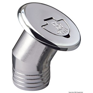 
Bouchon nable en laiton chromé 30° FUEL 38 mm 
