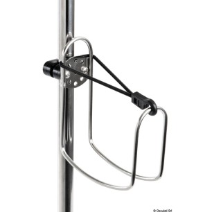 
Etrier inox porte-bouée couronne 
