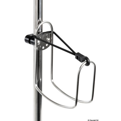 
Etrier inox porte-bouée couronne 
