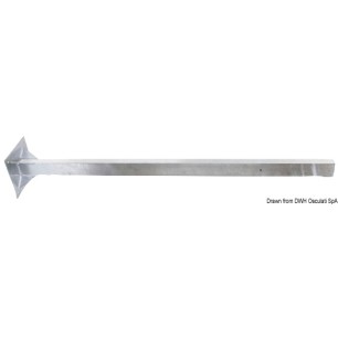 
Poteau en acier zingué hauteur 160 cm 
