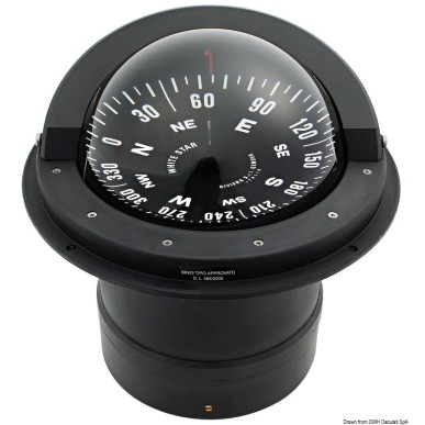 
Compas  encastrer RIVIERA 6" grand vitesse B6/W3  
