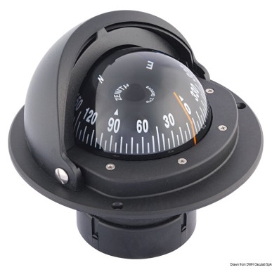 
Compas 3" RIVIERA AV rose noire/boîtier noir 
